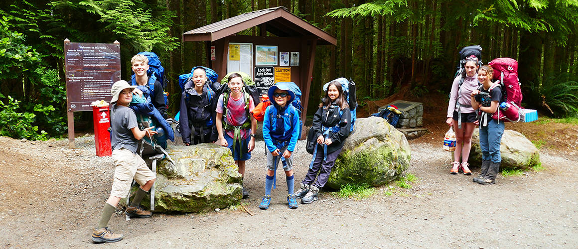 West Coast Trail youth hike camp