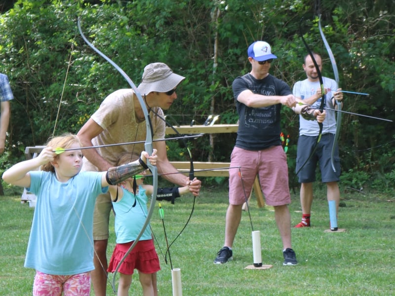 Family archery lessons