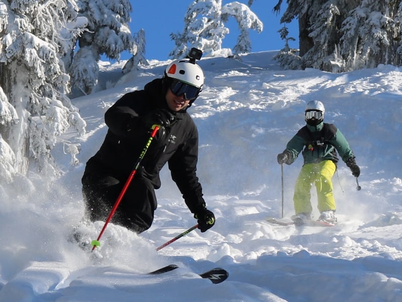 Mount Cain powder skiing lessons