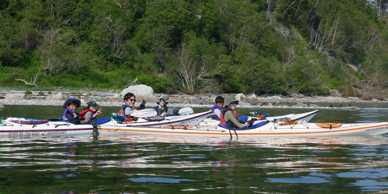 Kayaking on the ocean