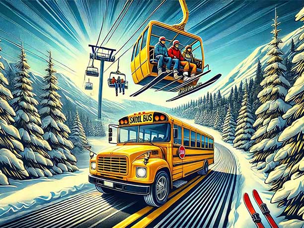 School Bus Charter Services Button