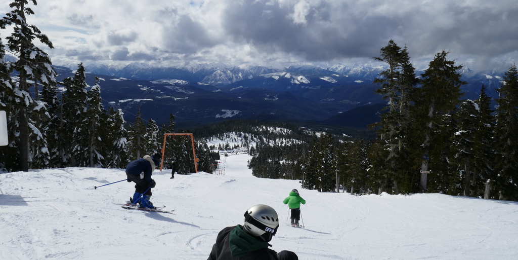 traversing a wet trail